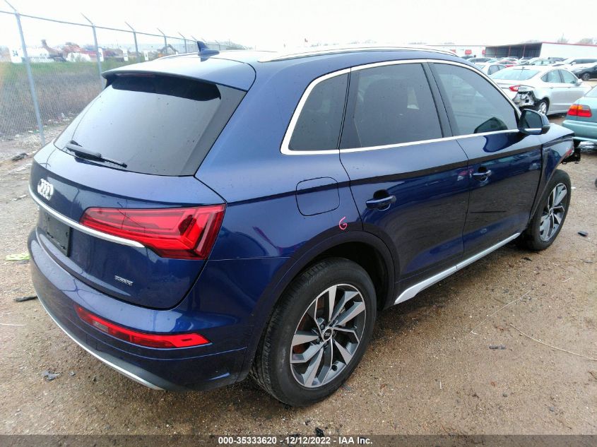 2021 AUDI Q5 PREMIUM PLUS VIN: WA1BAAFY9M2062915
