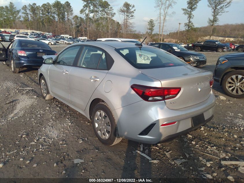 2022 KIA RIO LX VIN: 3KPA24AD1NE488817