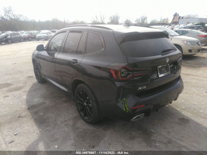 2022 BMW X3 XDRIVE30I VIN: 5UX53DP0XN9L07977