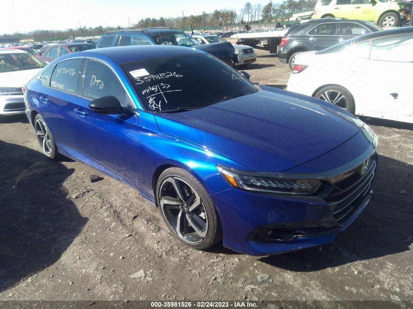 2022 HONDA ACCORD SEDAN SPORT VIN: 1HGCV1F36NA045212