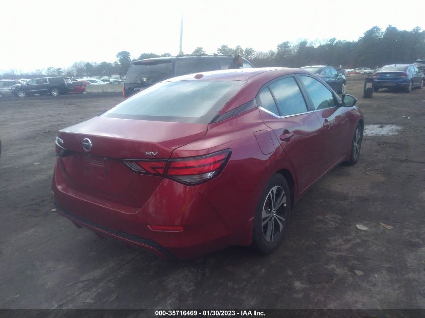 2022 NISSAN SENTRA SV VIN: 3N1AB8CV1NY226200