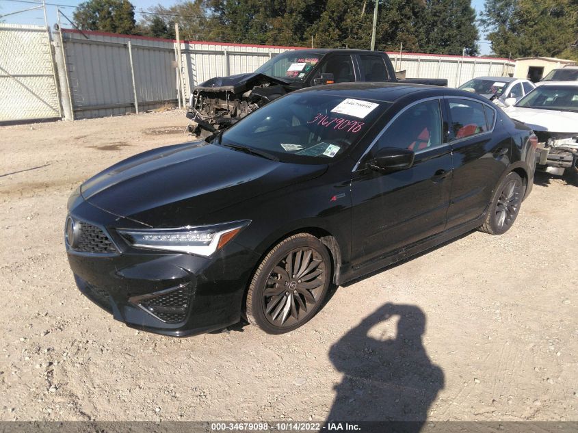 2022 ACURA ILX PACKAGE VIN: 19UDE2F8XNA004362