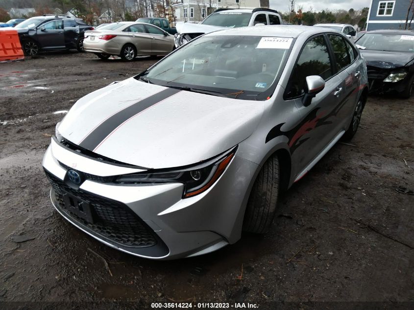 2022 TOYOTA COROLLA HYBRID LE VIN: JTDEAMDE3NJ037352