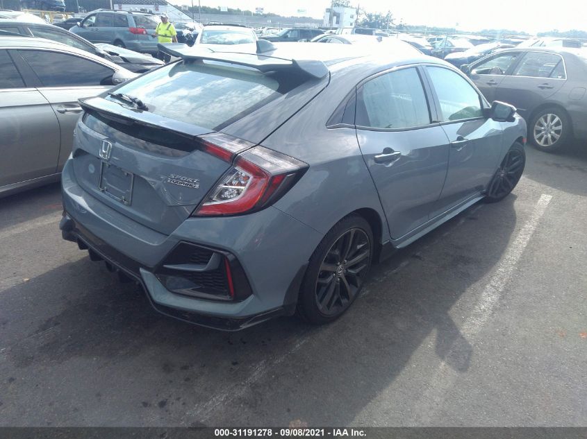 2021 HONDA CIVIC HATCHBACK SPORT TOURING VIN: SHHFK7H96MU400117