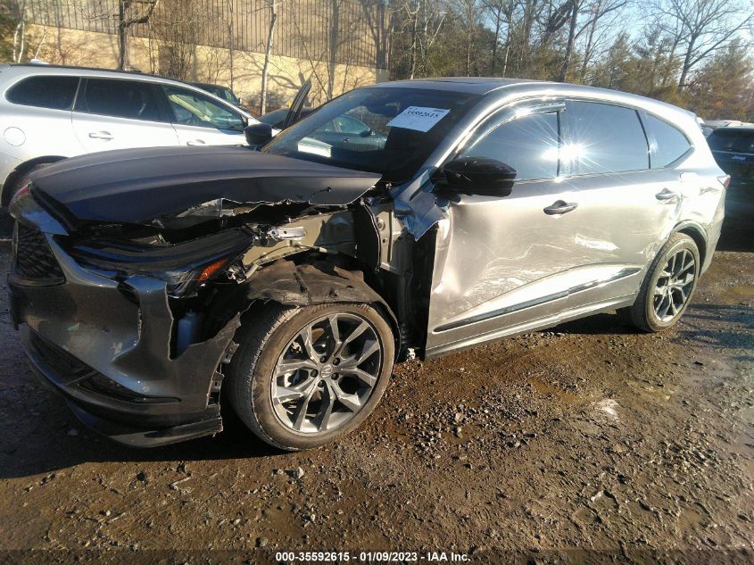 2022 ACURA MDX W/A-SPEC PACKAGE VIN: 5J8YE1H0XNL020049
