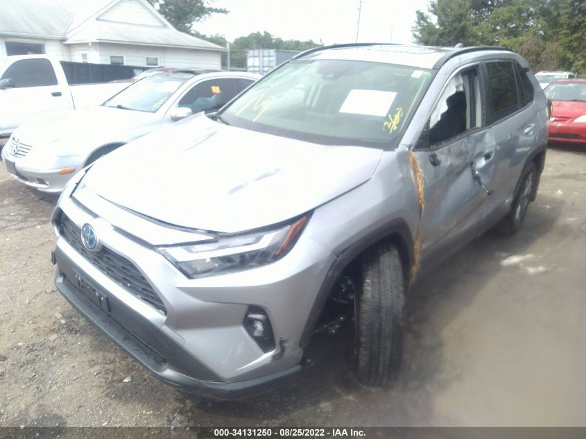 2022 TOYOTA RAV4 HYBRID XLE PREMIUM VIN: JTMB6RFV3ND525620