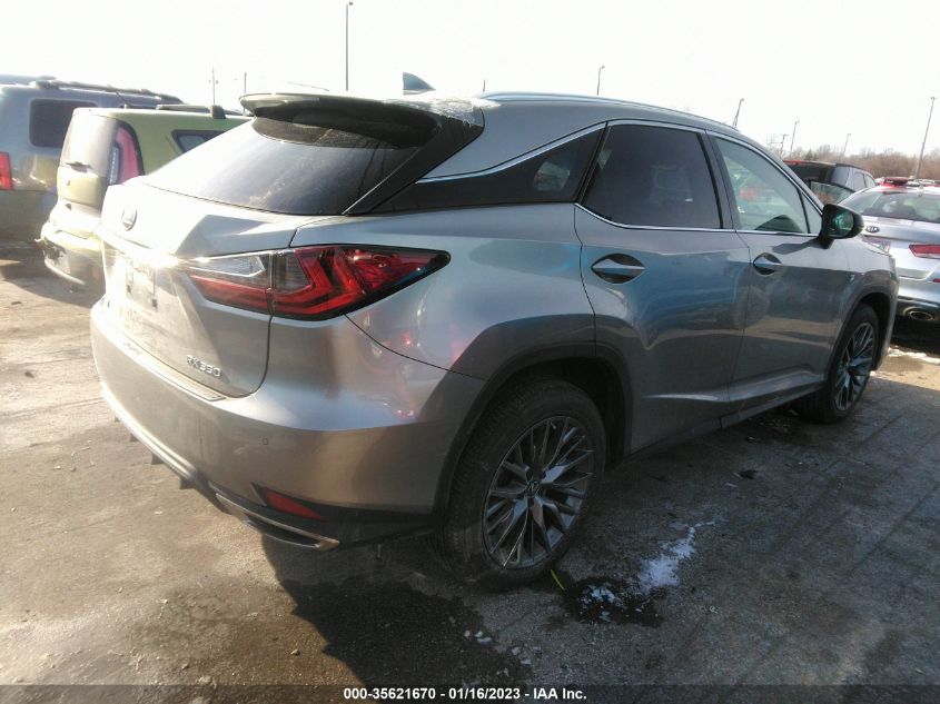 2021 LEXUS RX RX 350 F SPORT APPEARANCE VIN: 2T2SZMDA1MC264747