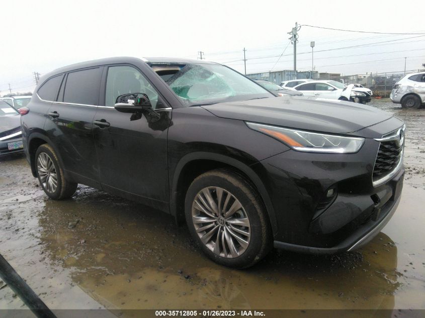 2022 TOYOTA HIGHLANDER PLATINUM VIN: 5TDFZRBH4NS232905