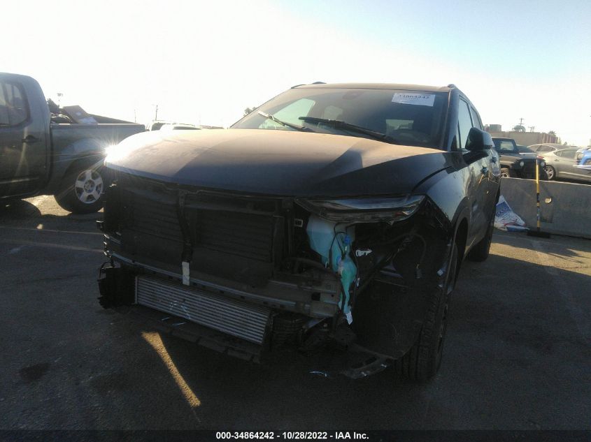 2022 CHEVROLET BLAZER LT VIN: 3GNKBCR49NS139187