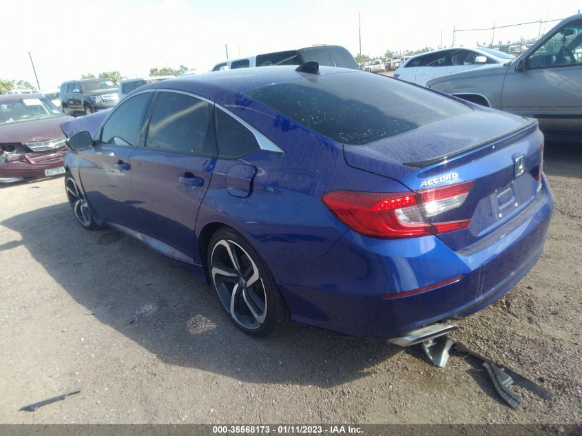 2022 HONDA ACCORD SEDAN SPORT VIN: 1HGCV1F30NA052169