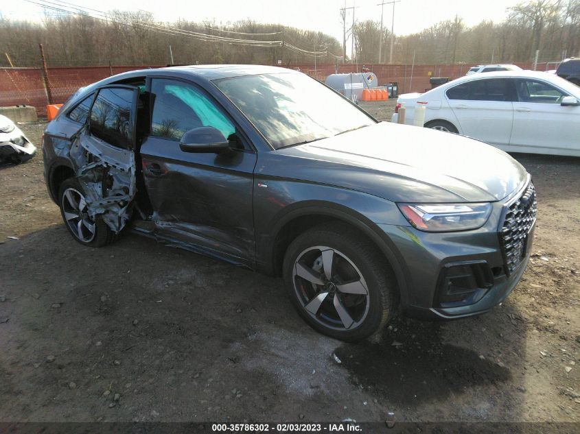 2022 AUDI Q5 SPORTBACK S LINE PREMIUM PLUS VIN: WA15AAFY3N2138689