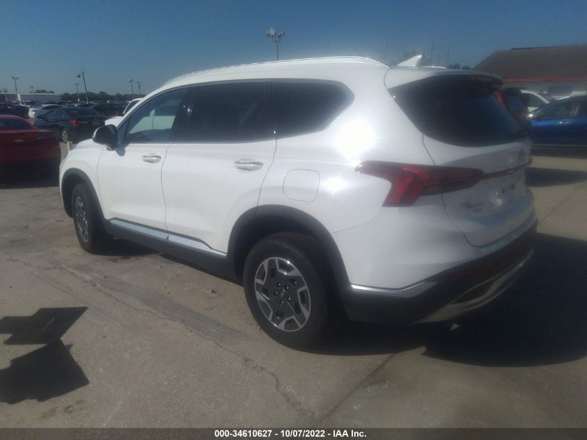 2021 HYUNDAI SANTA FE HYBRID BLUE VIN: KM8S2DA19MU008853