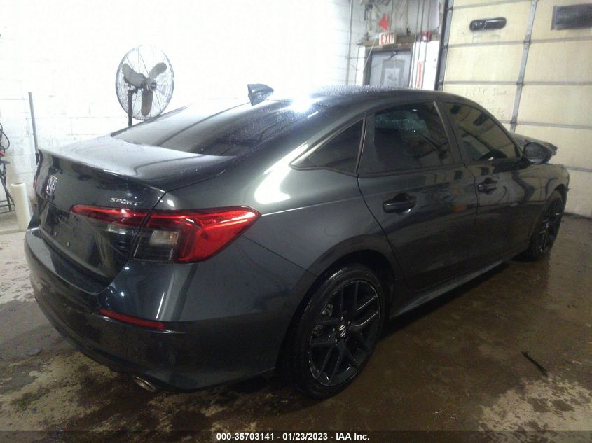 2022 HONDA CIVIC SEDAN SPORT VIN: 2HGFE2F56NH582636