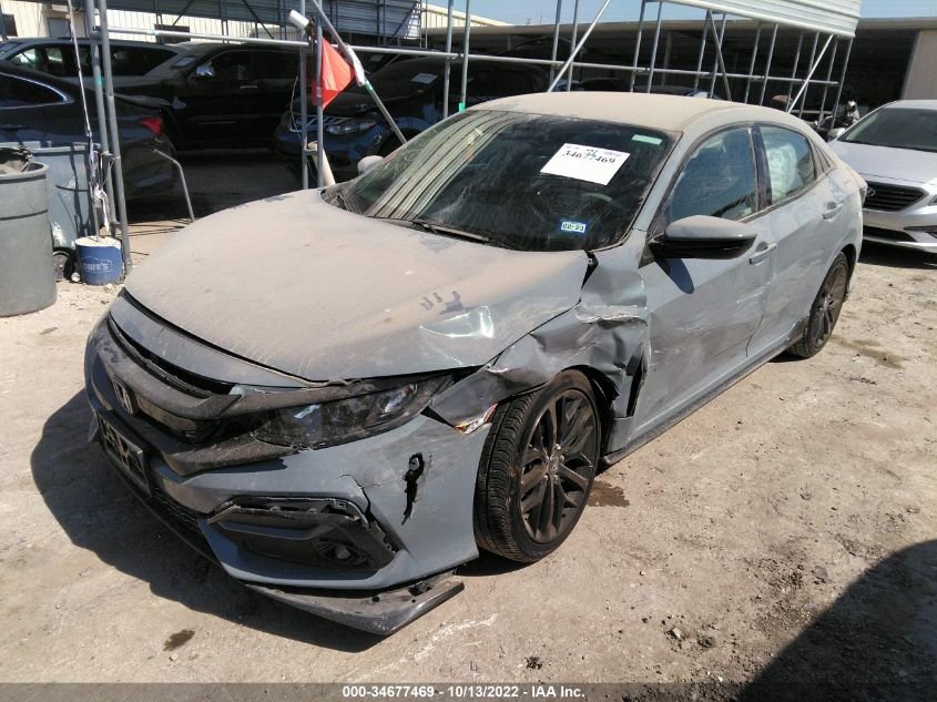 2021 HONDA CIVIC HATCHBACK SPORT VIN: SHHFK7H46MU409940