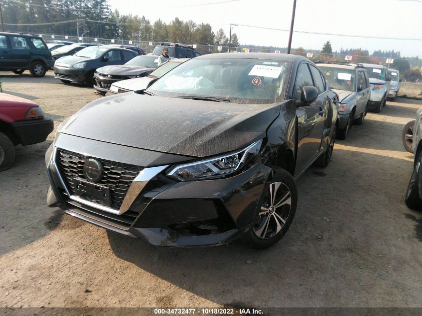 2022 NISSAN SENTRA SV VIN: 3N1AB8CV3NY267413