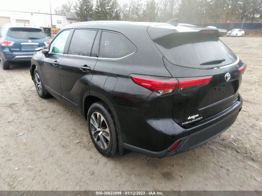 2021 TOYOTA HIGHLANDER XLE VIN: 5TDGZRBH6MS078829