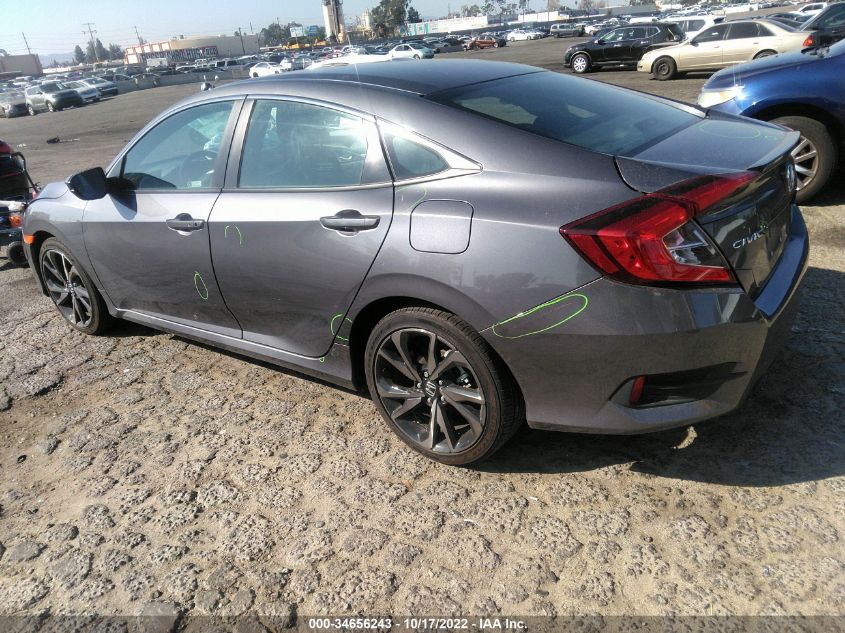 2021 HONDA CIVIC SEDAN SPORT VIN: 2HGFC2F89MH526284