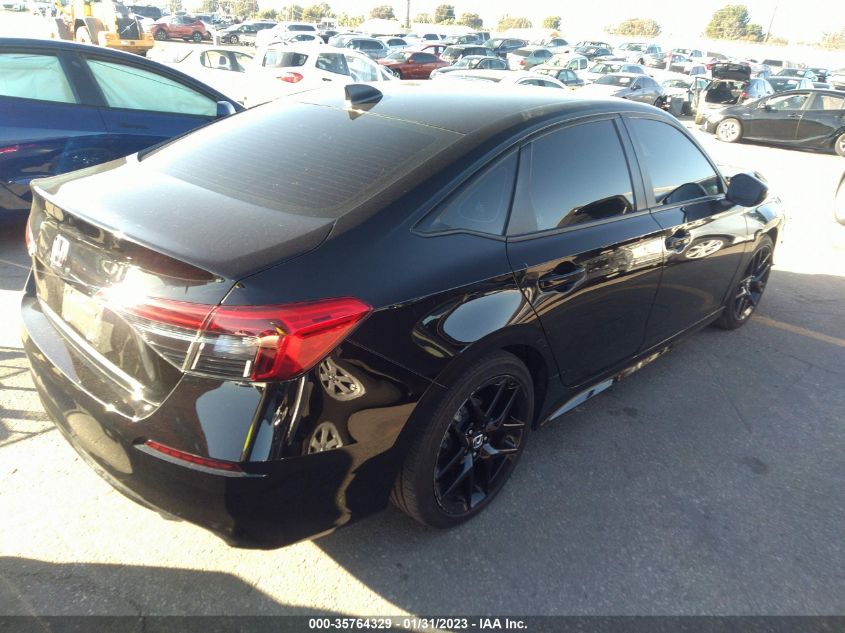2022 HONDA CIVIC SEDAN SPORT VIN: 2HGFE2F54NH519485