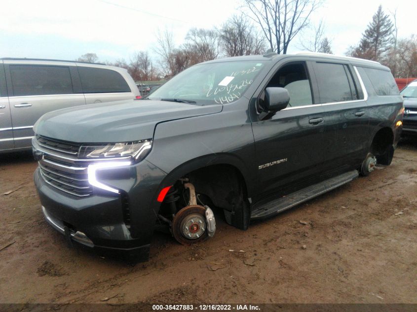 2021 CHEVROLET SUBURBAN LT VIN: 1GNSKCKD8MR481404