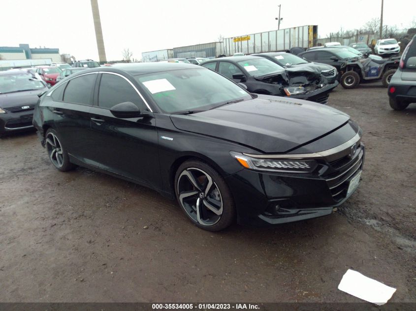 2022 HONDA ACCORD HYBRID SPORT VIN: 1HGCV3F28NA035106