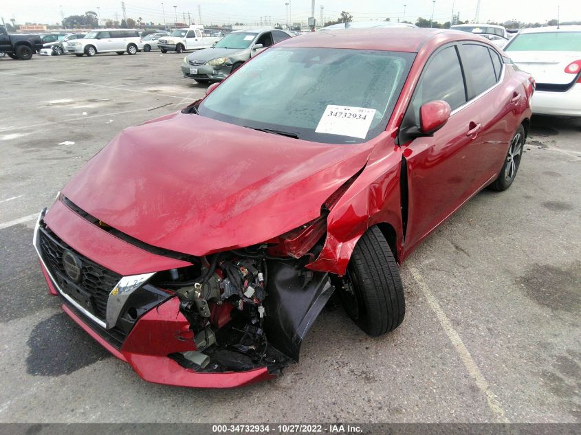 2021 NISSAN SENTRA SV VIN: 3N1AB8CV2MY222154