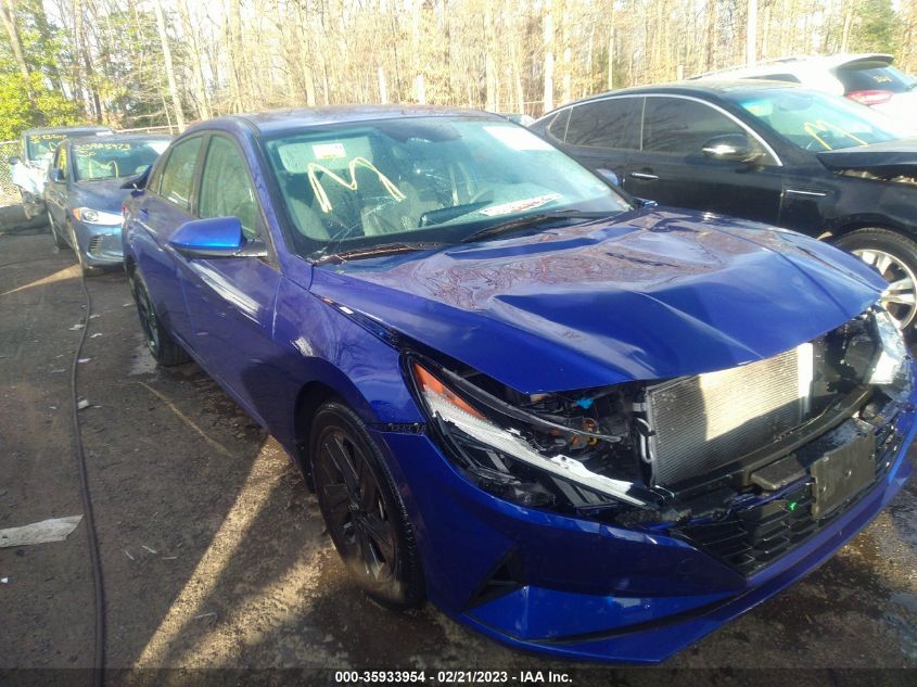 2022 HYUNDAI ELANTRA SEL VIN: KMHLM4AGXNU353295