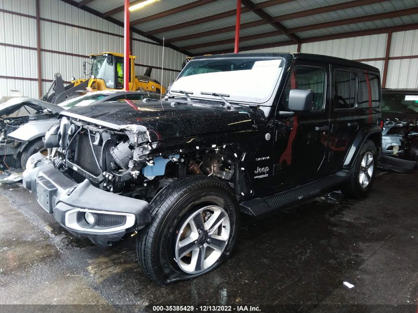 2022 JEEP WRANGLER UNLIMITED SAHARA VIN: 1C4HJXEG1NW255193
