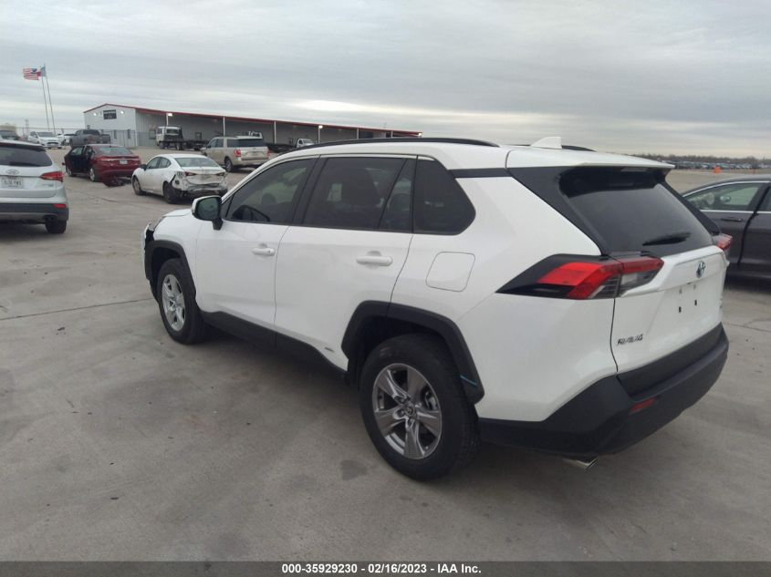 2022 TOYOTA RAV4 HYBRID XLE VIN: JTMRWRFV8ND137720