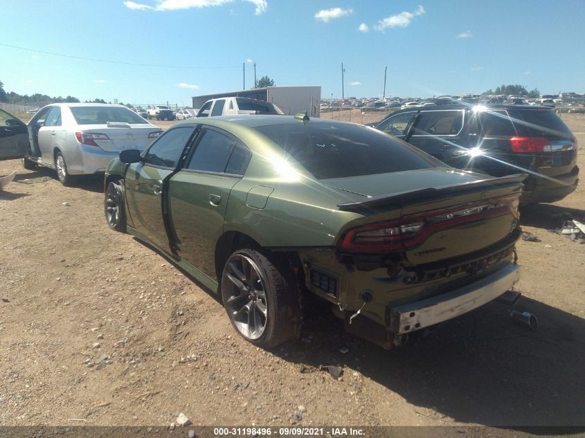 2021 DODGE CHARGER SCAT PACK VIN: 2C3CDXGJ4MH566192