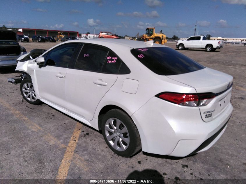 2022 TOYOTA COROLLA LE VIN: 5YFEPMAE4NP302715