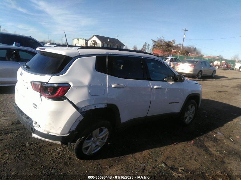 2022 JEEP COMPASS LATITUDE VIN: 3C4NJDBB5NT180322