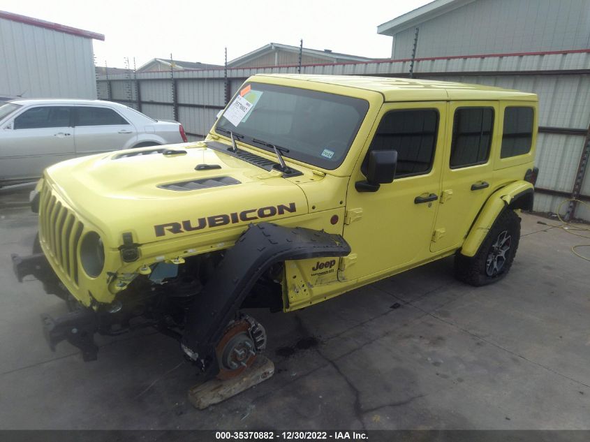 2022 JEEP WRANGLER UNLIMITED RUBICON VIN: 1C4HJXFN1NW254719
