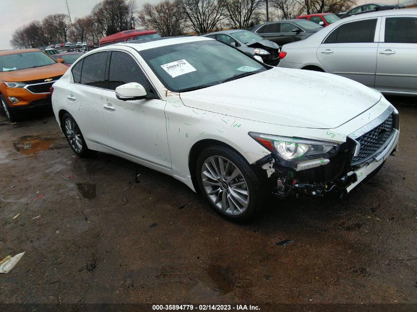 2022 INFINITI Q50 LUXE VIN: JN1EV7BR0NM342532