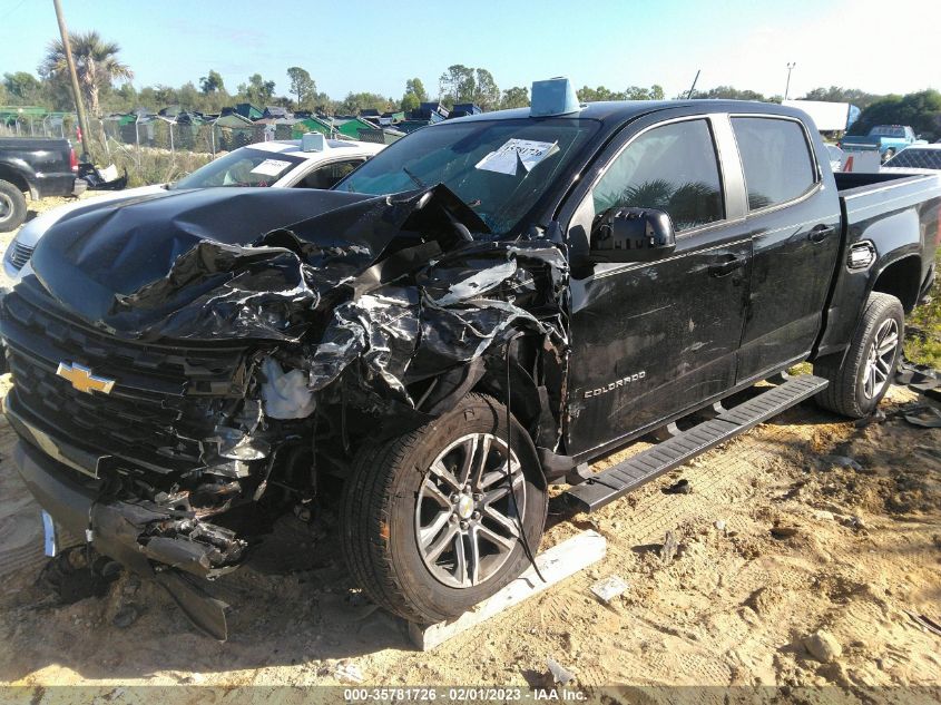 2022 CHEVROLET COLORADO 2WD WORK TRUCK VIN: 1GCGSBEN3N1126444