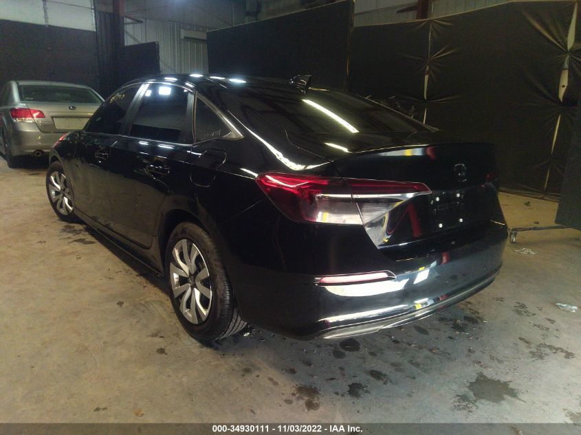 2022 HONDA CIVIC SEDAN LX VIN: 2HGFE2F24NH526958
