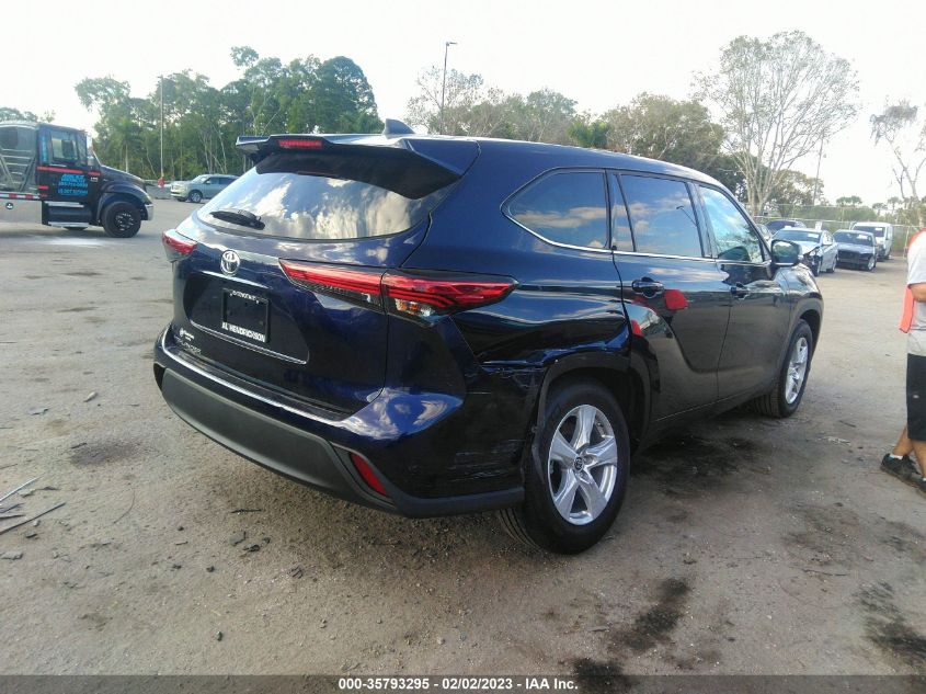 2022 TOYOTA HIGHLANDER L VIN: 5TDCZRAH2NS133472