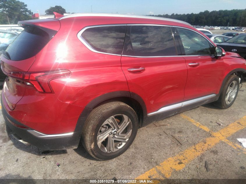 2021 HYUNDAI SANTA FE SEL VIN: 5NMS64AJ5MH364099