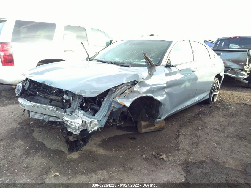 2021 HONDA ACCORD SEDAN SPORT VIN: 1HGCV1F37MA107604