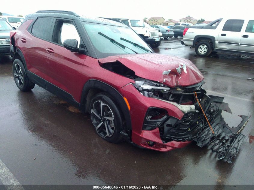 2022 CHEVROLET TRAILBLAZER RS VIN: KL79MTSL1NB046319