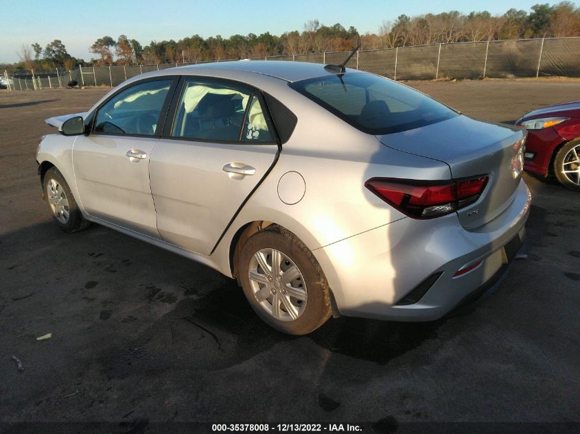 2022 KIA RIO LX VIN: 3KPA24AD1NE477316