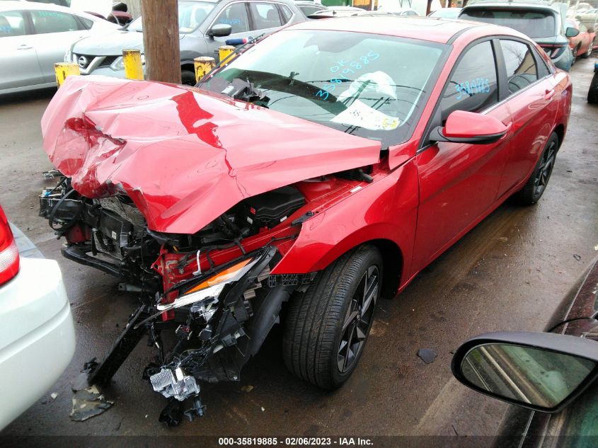 2022 HYUNDAI ELANTRA LIMITED VIN: KMHLP4AG7NU289059