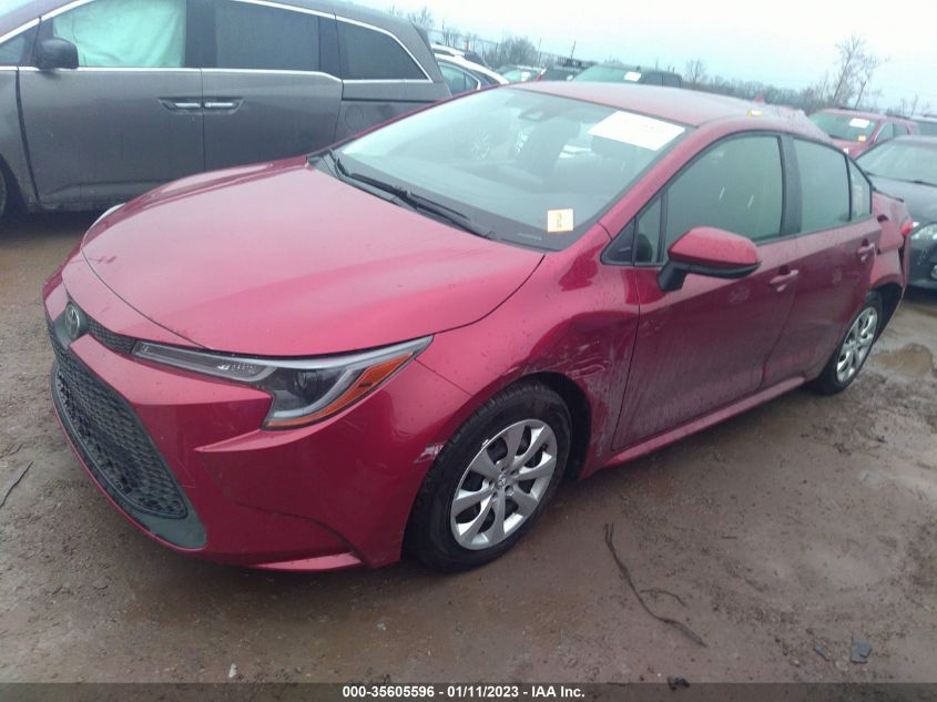 2022 TOYOTA COROLLA LE VIN: JTDEPMAE9NJ196850