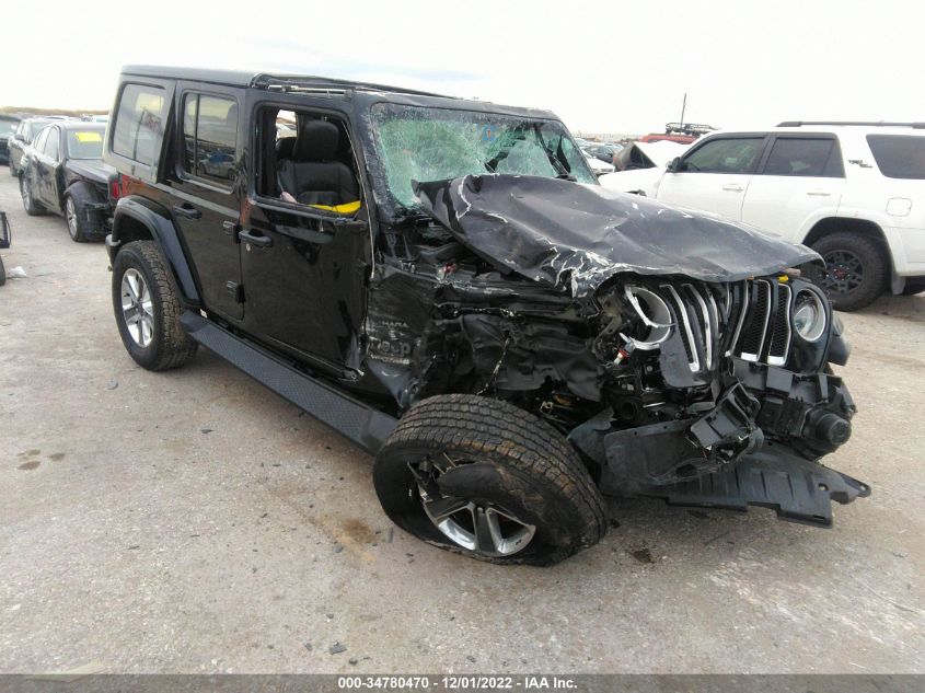 2022 JEEP WRANGLER UNLIMITED SAHARA VIN: 1C4HJXEN9NW118582