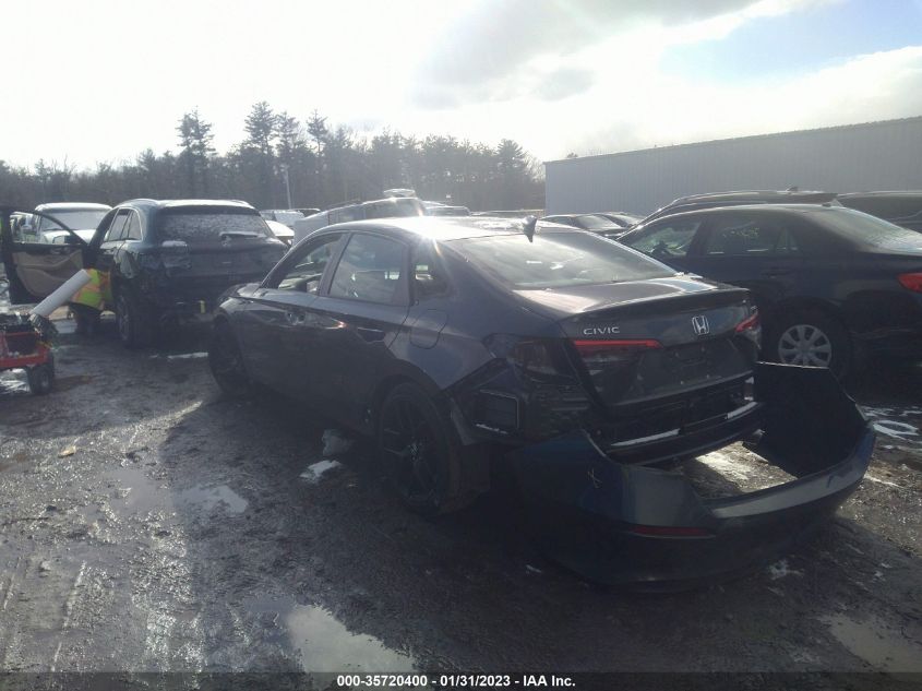 2022 HONDA CIVIC SEDAN SPORT VIN: 2HGFE2F54NH538277