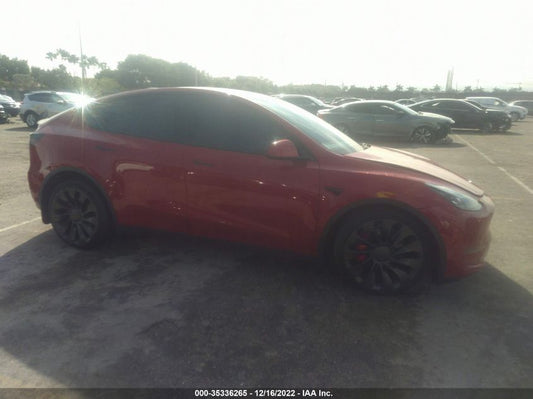 2022 TESLA MODEL Y PERFORMANCE VIN: 7SAYGDEF2NF337722