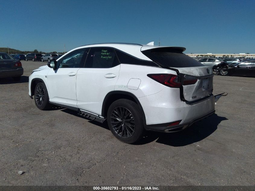 2021 LEXUS RX RX 350 F SPORT HANDLING VIN: 2T2YZMDA1MC289139