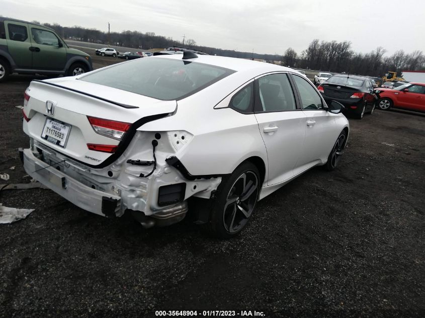 2022 HONDA ACCORD SEDAN SPORT VIN: 1HGCV1F34NA110865