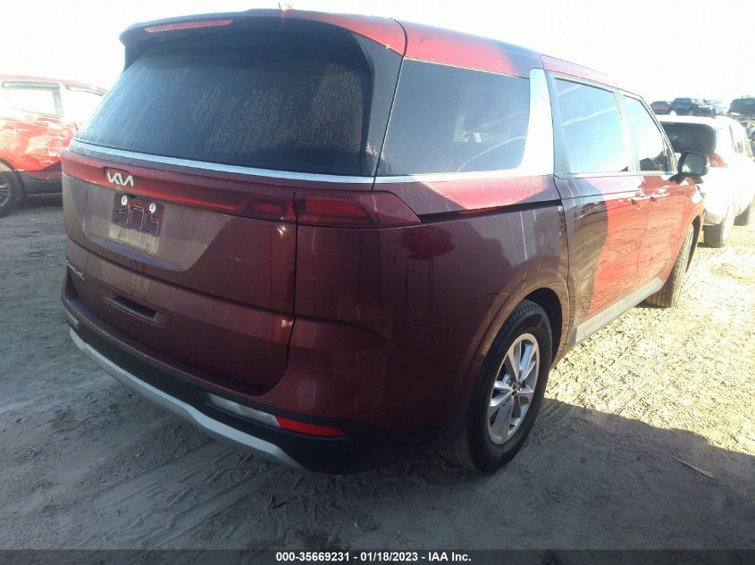 2022 KIA CARNIVAL LXS VIN: KNDNB4H36N6058012
