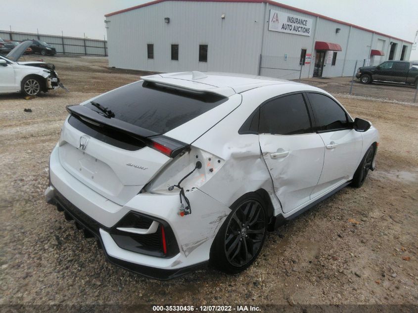 2021 HONDA CIVIC HATCHBACK SPORT VIN: SHHFK7H43MU207847