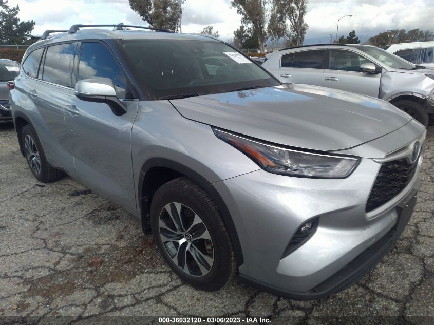 2022 TOYOTA HIGHLANDER HYBRID VIN: 5TDGARAH3NS514630